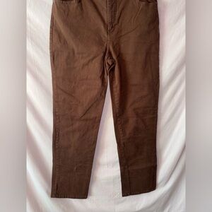 Gloria Vanderbilt Rich Brown Trousers